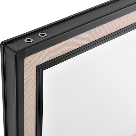 Global Industrial Office Partition Panel With Partial Window, 60-1/4W x 42H, Tan 694756WTN